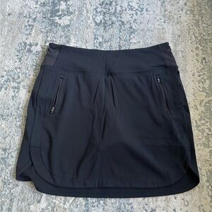 Black Athleta Skort with Zipper Pockets
